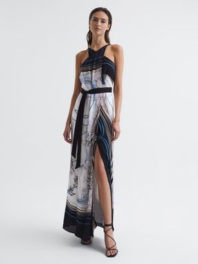 Reiss Hope Jewel Print Maxi Dress