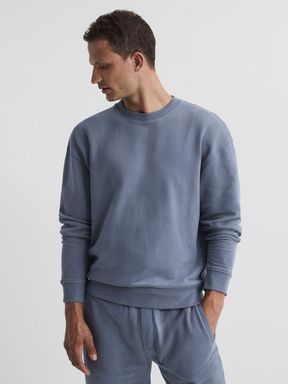 Reiss Alistar Oversized Garment Dye Sweatshirt