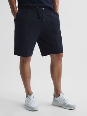 Reiss Norton Textured Jersey Drawcord Shorts