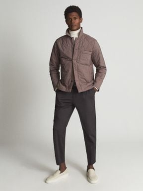 Reiss Tarrant Quilted Overshirt