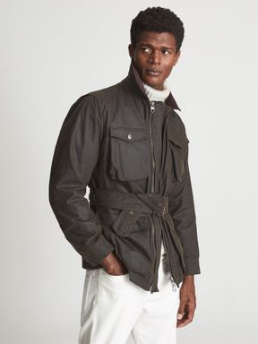 Reiss Wax Private White V.C. Waxed Jacket