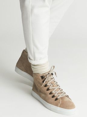 Reiss Afton Suede Trainers