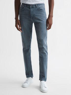 Reiss Gather Washed Jersey Slim Jeans