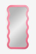 Novogratz Pink Wibbly Wobbly Mirror