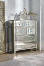 Mirror Fleur 5 Drawer Chest of Drawers