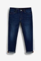 Blue Tapered Fit Cotton Rich Stretch Jeans (3-17yrs)