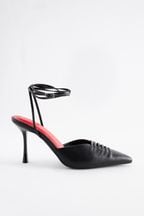 Black Forever Comfort® Cage Point Toe Heels