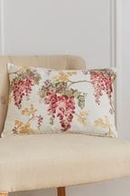 Laura Ashley Cranberry Red Rectangle Wisteria Cushion