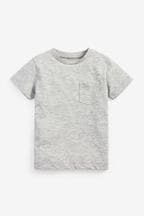 Grey Short Sleeve Plain T-Shirt (3mths-7yrs)