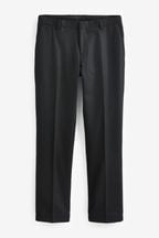 Black Tailored Wool Donegal Tuxedo Suit Trousers