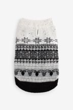 Grey Snowflake Matching Family Pet Knitted Christmas Jumper