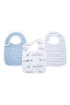aden + anais Pink Organic Cotton Muslin Snap Bibs 3 Pack
