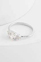 Sterling Silver Sparkle Stone Ring