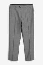 Light Grey Regular Fit Suit Trousers