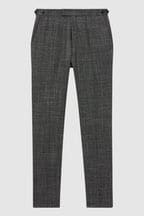 Reiss Charcoal Croupier Slim Fit Wool Trousers
