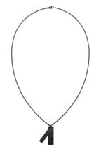 Calvin Klein Jewellery Gents Architectural Line Double Pendant Black Necklace