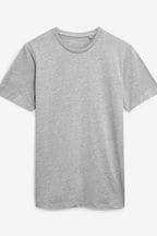 Grey Marl Slim Fit Essential Crew Neck T-Shirt