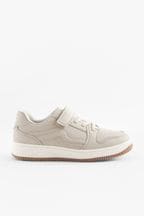 Neutral Elastic Lace Trainers