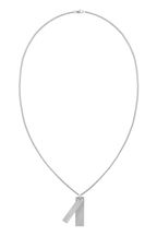 Calvin Klein Jewellery Gents Silver Tone Architectural Line Double Pendant Necklace