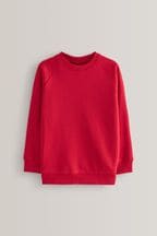 Red 1 Pack Crew Neck School Sweater (3-17yrs)