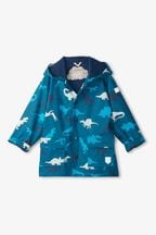 Hatley Blue Real Dinos Colour Changing Raincoat