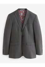 Charcoal Grey Tailored Two Button Suit Jacket