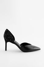 Black Forever Comfort® Studded Court Shoes