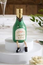 Green Champagne Wedding Ornament