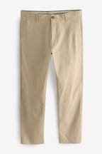 Stone Straight Stretch Chino Trousers