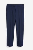 Navy Blue Tailored Signature TG Di Fabio Wool Rich Puppytooth Suit: Trousers