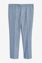 Light Blue Slim Fit Suit Trousers