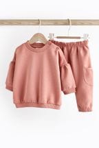 Pink Baby Cosy Sweater And Leggings 2 Piece Set