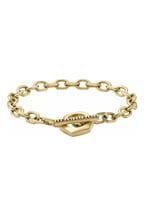 Armani Exchange Jewellery Gents Gold Tone Bracelet