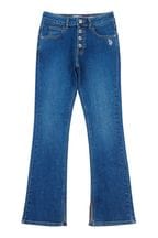 U.S. Polo Assn. Girls Blue Coloured Bootleg Denim Jeans