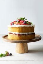 Natural Mango Wood Cake Stand