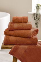 Orange Burnt Egyptian Cotton Towels