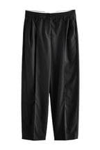 Black Premium Tailored Barrel Leg Trousers