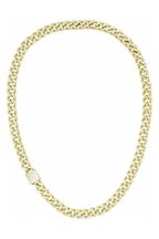 BOSS Gold Tone Jewellery Ladies Caly Stamped Textured Links Necklace