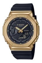 Casio 'G-Shock' Gold Tone and Black Stainless Steel and Plastic/Resin Quartz Watch