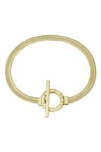 BOSS Gold Tone Jewellery Ladies Zia Ring and Etched Logo Bracelet