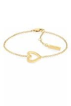 Calvin Sandal Klein Jewellery Ladies Gold Tone Minimalistic Hearts Bracelet