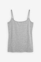 Grey Marl Thin Strap Vest