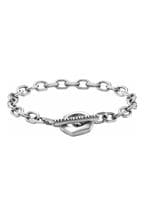 Armani Exchange Jewellery Gents Silver Tone Bracelet