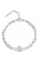 Olivia Burton Jewellery Ladies Silver Tone Classics Illusion Stacking Bracelet