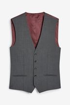 Charcoal Grey Signature Tollegno Wool Suit Waistcoat
