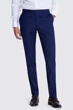MOSS Navy Blue Tailored Fit Twill Suit Trousers