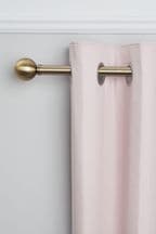 Antique Brass Ball Finial Extendable Curtain 28mm Pole Kit