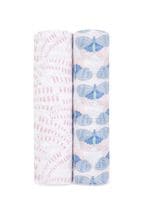 Pink aden + anais Kids Large Cotton Muslin Blankets 2 Pack Deco