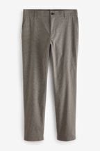 Neutral Puppytooth Chino Trousers