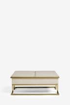 Tweedy Plain Light Natural Kai Storage Footstool Medium with Storage and Coffee Table